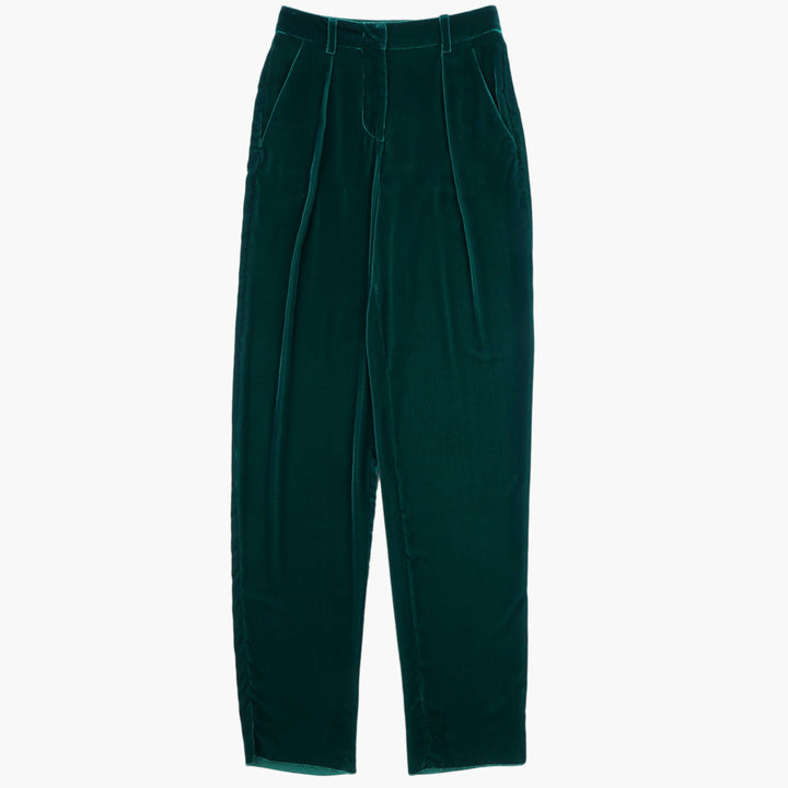 GIORGIO ARMANI Elegant Green Trousers Made in Italy