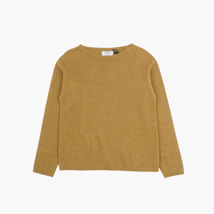 MAX MARA Elegant Dark Yellow Sweater - Timeless Design & Comfort