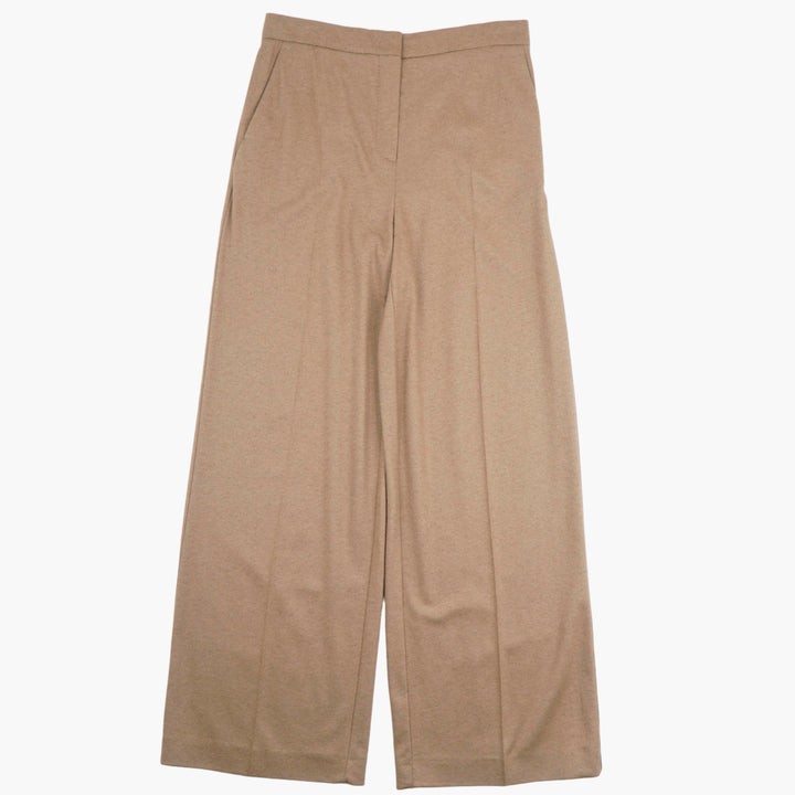 MAX MARA Women's Wide-Leg Beige Trousers - Sophisticated & Timeless Design