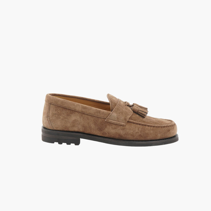 Brunello Cucinelli Suede Tassel Loafers - Marrone