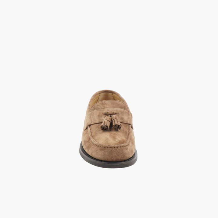 Brunello Cucinelli Suede Tassel Loafers - Marrone