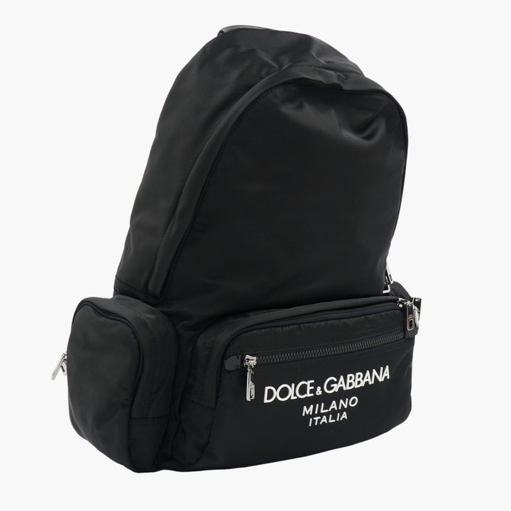 Dolce & Gabbana Nero Backpack with Adjustable Straps - Made in Italy