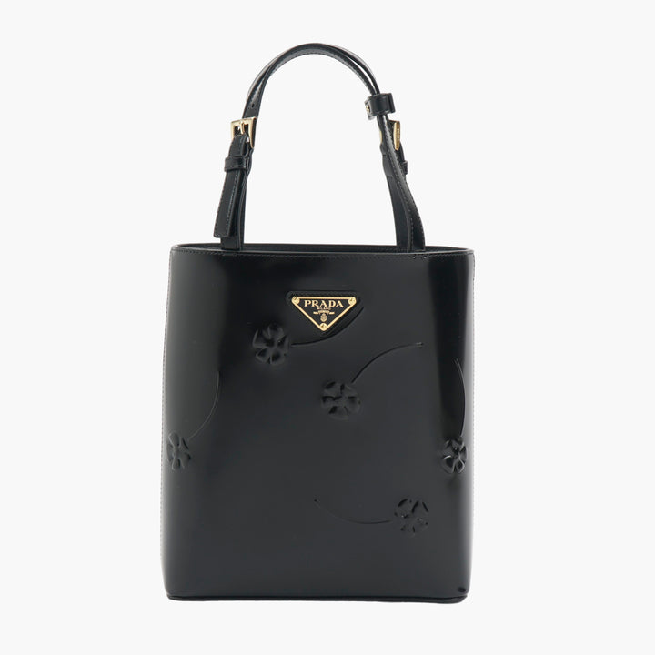 Prada Embossed Leather Tote - Nero