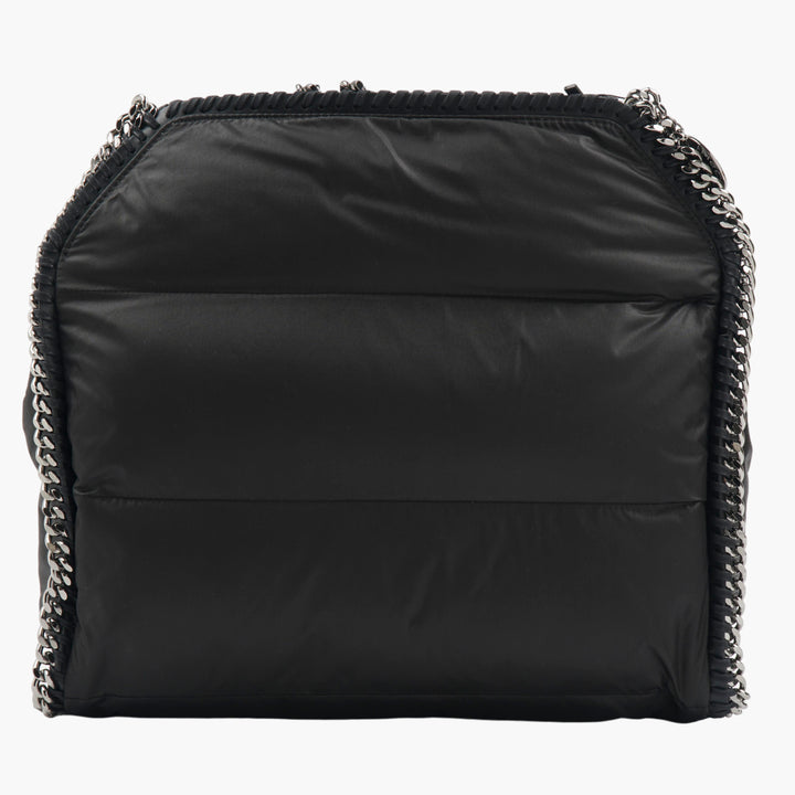 Stella McCartney Black Padded Bag with Signature Chain Detail