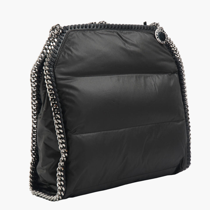 Stella McCartney Black Padded Bag with Signature Chain Detail