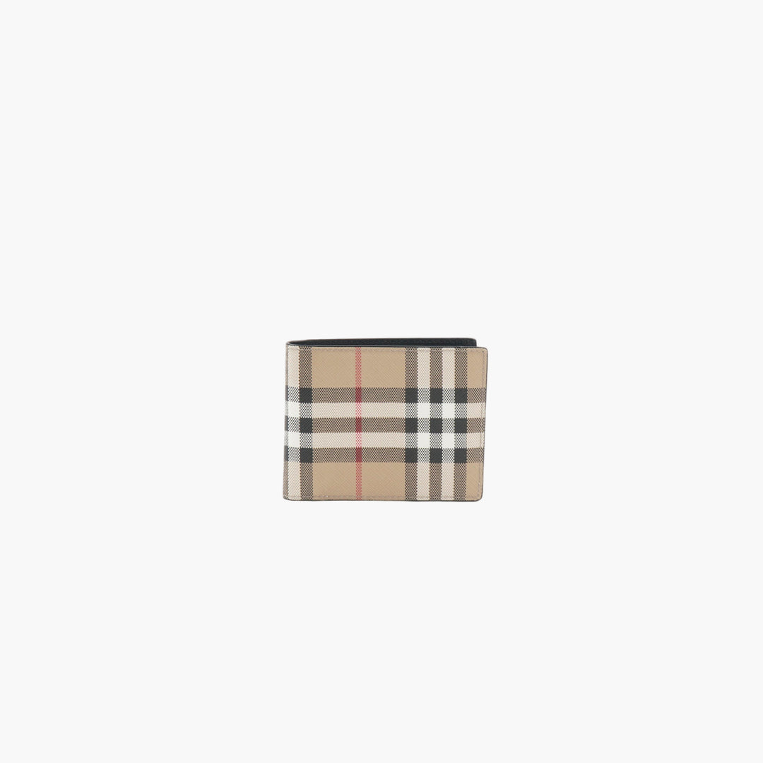 Portafoglio Burberry Check in Archive Beige: eleganza e funzionalità senza tempo