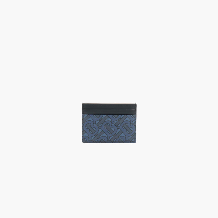 Burberry Cardholder with Monogram Pattern in Navy-Black