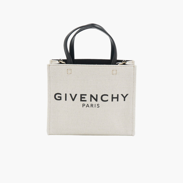 GIVENCHY Canvas Tote Bag with Iconic Logo - White