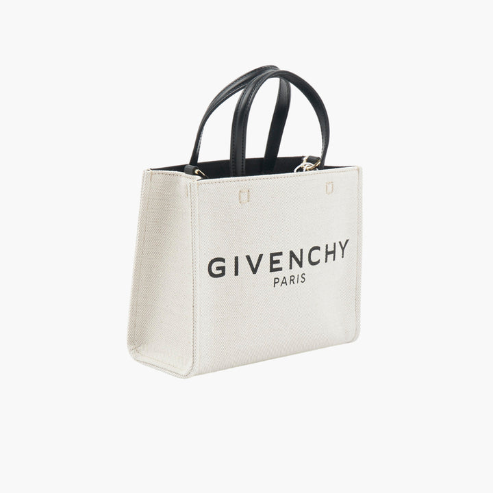 GIVENCHY Canvas Tote Bag with Iconic Logo - White