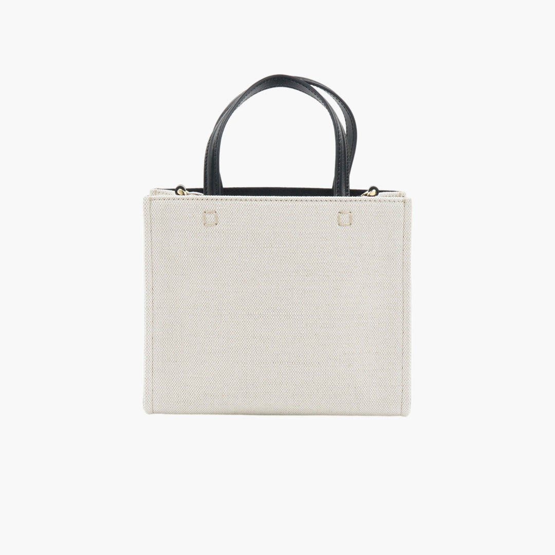 GIVENCHY Canvas Tote Bag with Iconic Logo - White