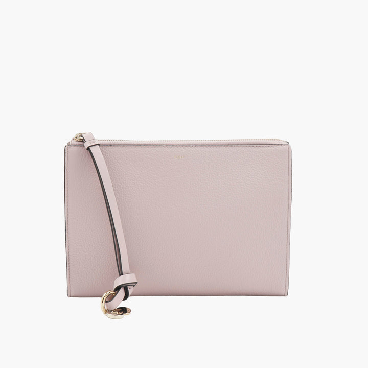 Chloé Leather Clutch in Rosa - Timeless Sophistication and Elegance