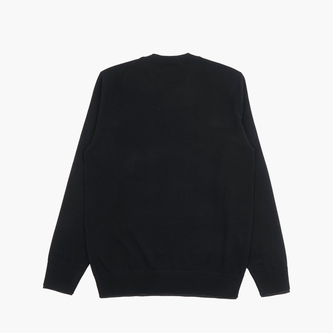 PAOLO PECORA Timeless Black Knit Sweater for Men