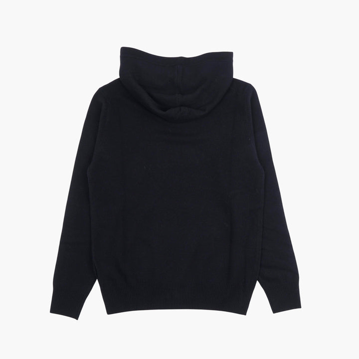 PAOLO PECORA Men's Minimalist Chic Black Hoodie