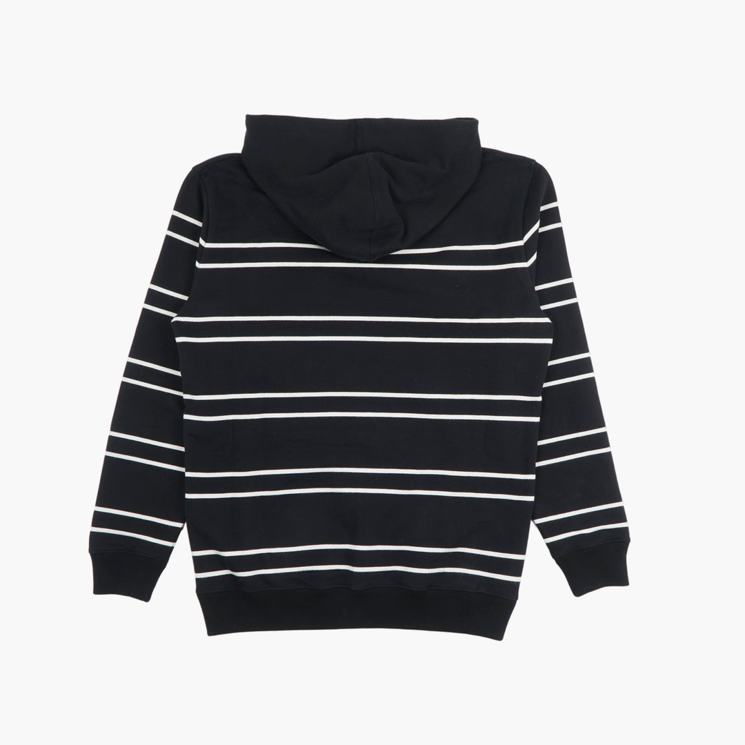 SAINT LAURENT Striped Hoodie in Nero - Made in Italy