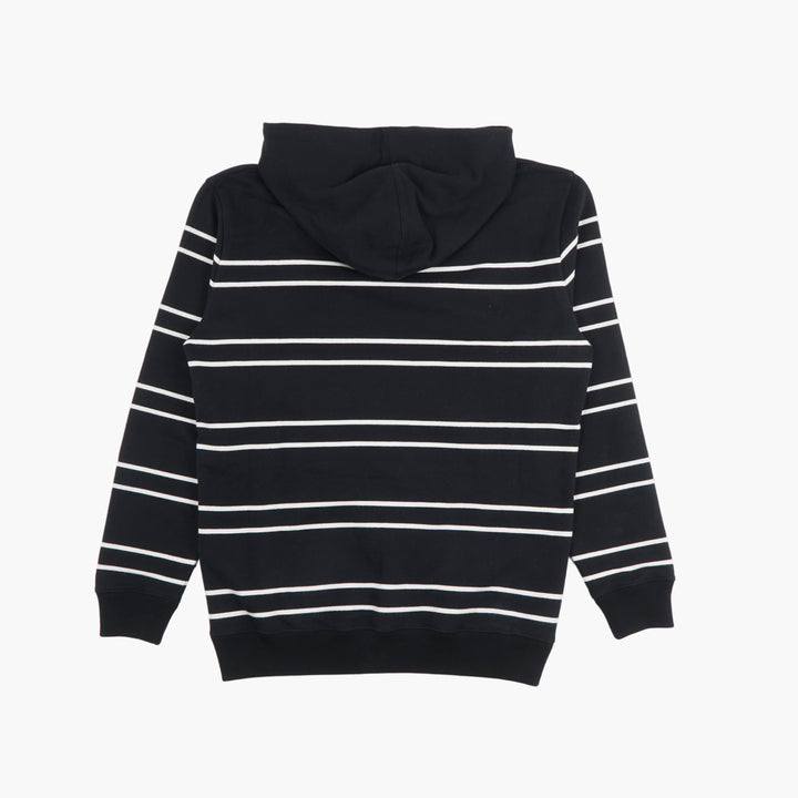 SAINT LAURENT Striped Hoodie in Black