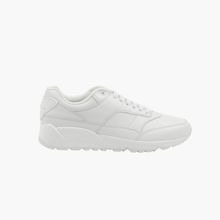 SAINT LAURENT Made in Italy White Leather Sneakers