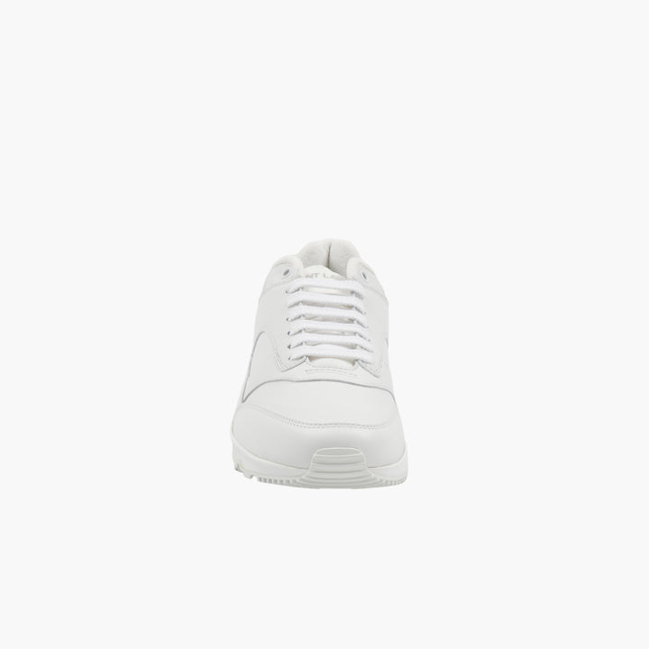 SAINT LAURENT Made in Italy White Leather Sneakers