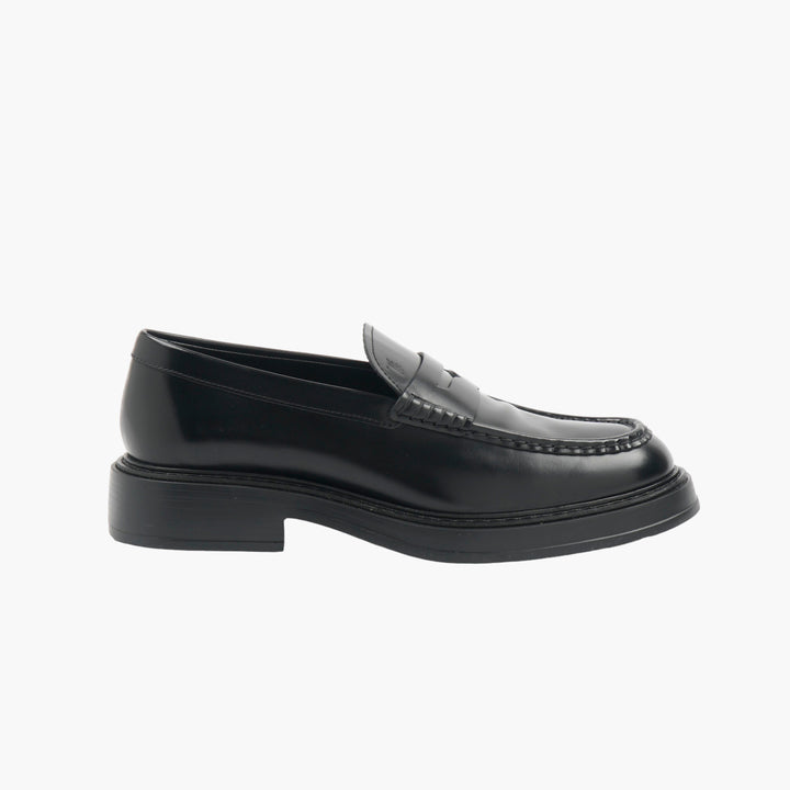 TOD'S Elegant Black Leather Loafers for Men