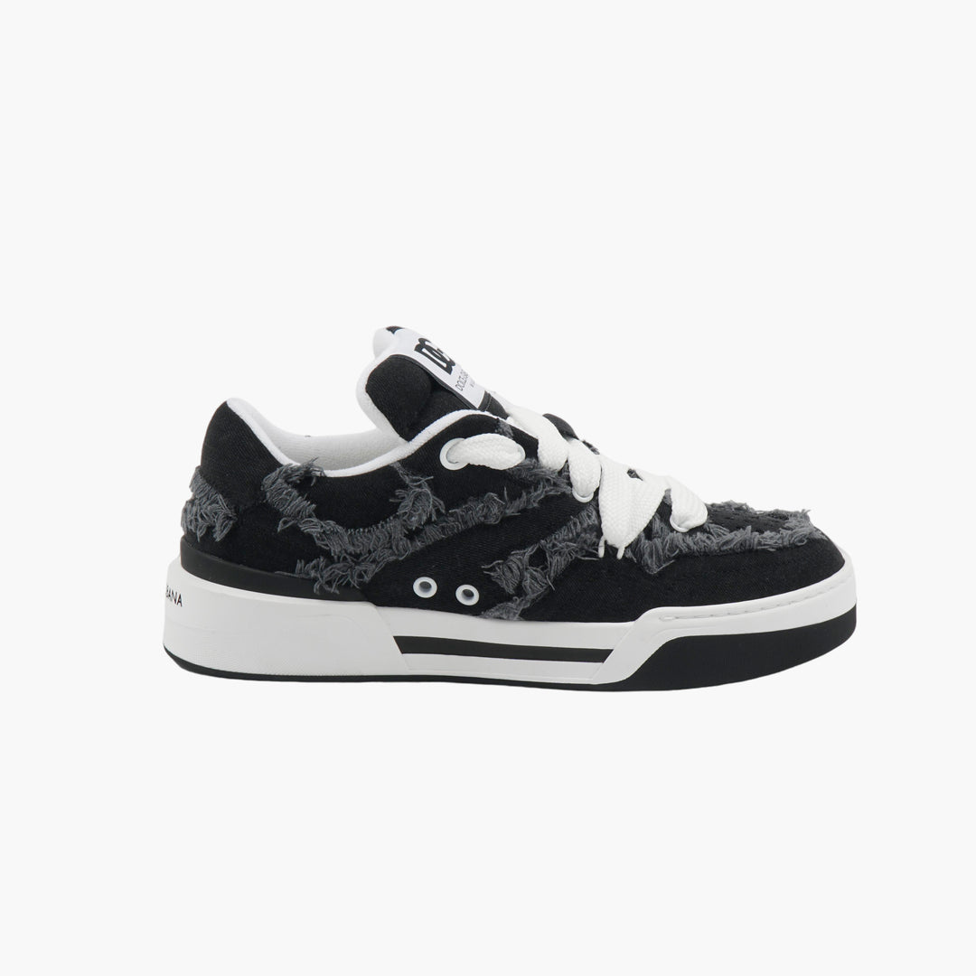 Dolce &amp; Gabbana Made in Italy Sneakers Texture Distressed - Nero