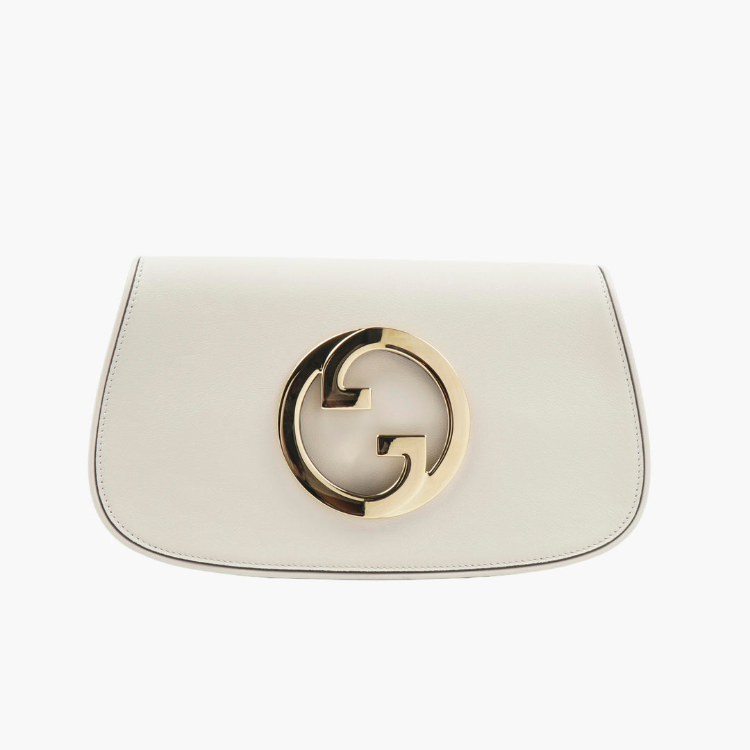 GUCCI White-Gold leather Blondie bag