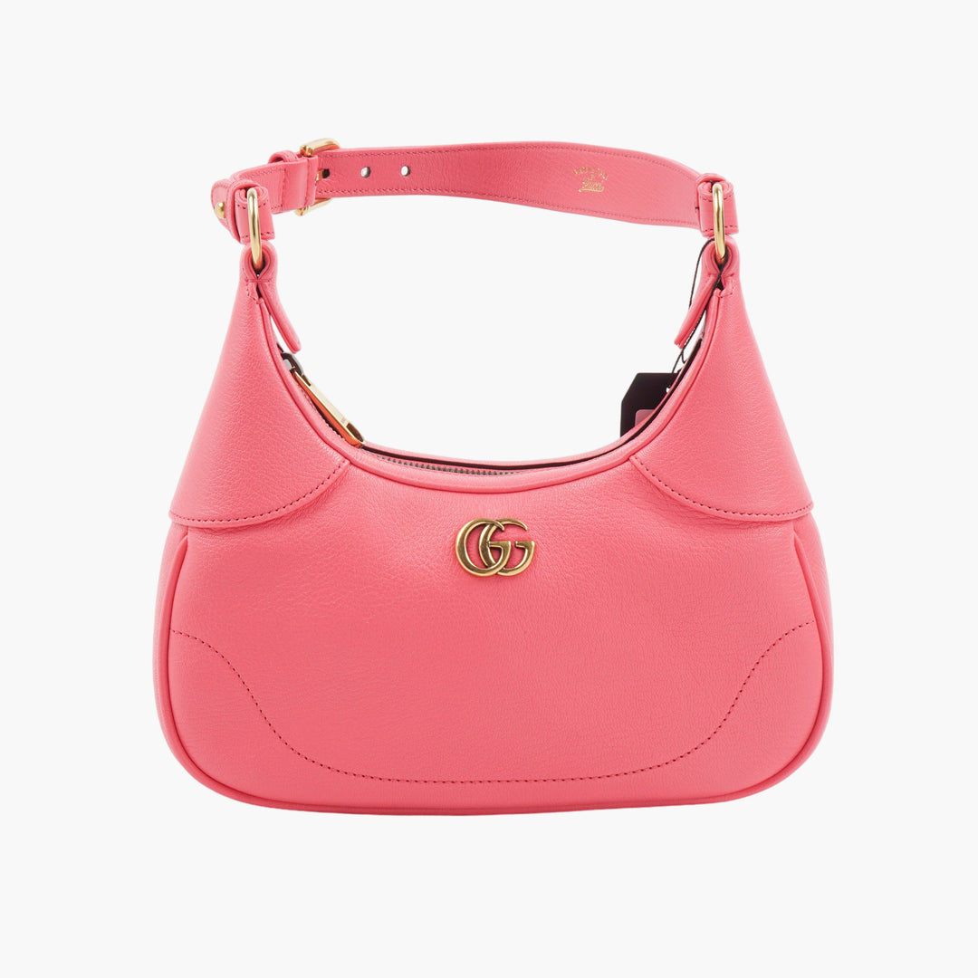 Borsa a mano GUCCI in pelle rosa con logo GG