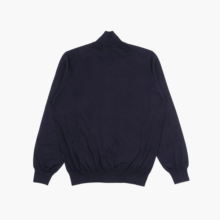 Giacca BRUNELLO CUCINELLI Luxury Cashmere Full-Zip in Elegante Blu