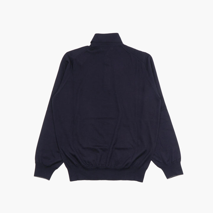 Brunello Cucinelli Knit Polo Sweater - Blue Cashmere