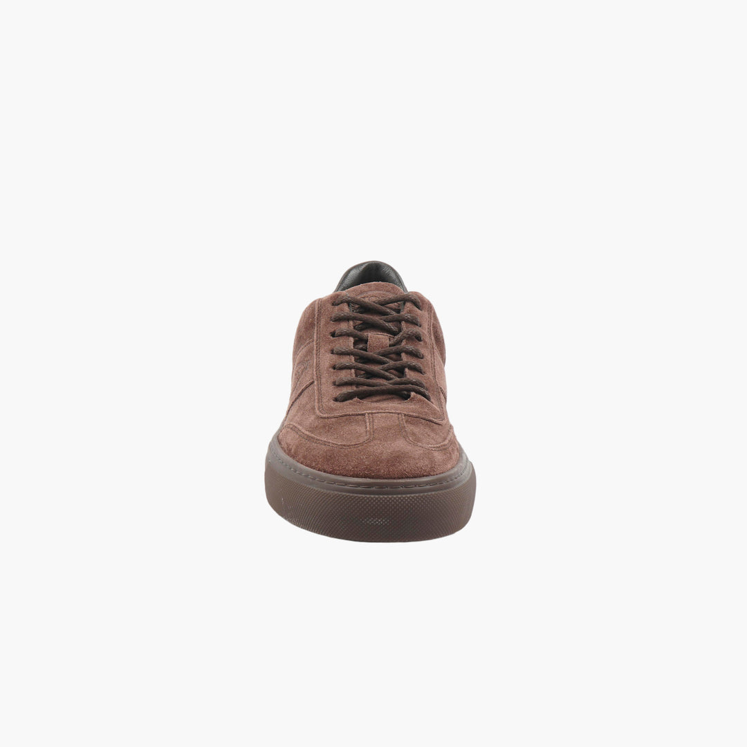 TOD'S Luxury Dark Brown Suede Sneakers Made in Italy