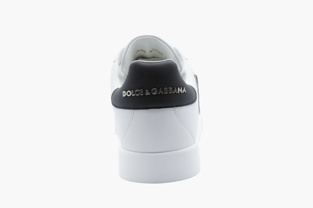 Dolce &amp; Gabbana Sneakers in pelle bianca con logo DG