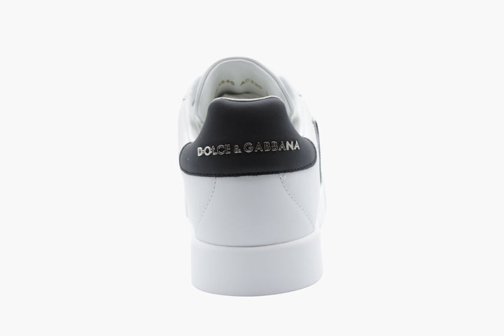 Dolce &amp; Gabbana Sneakers in pelle bianca con logo DG