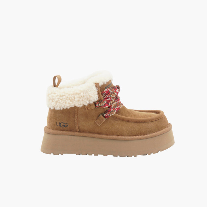 UGG Classic Suede Shearling-Lined Boots - Brown-Multi