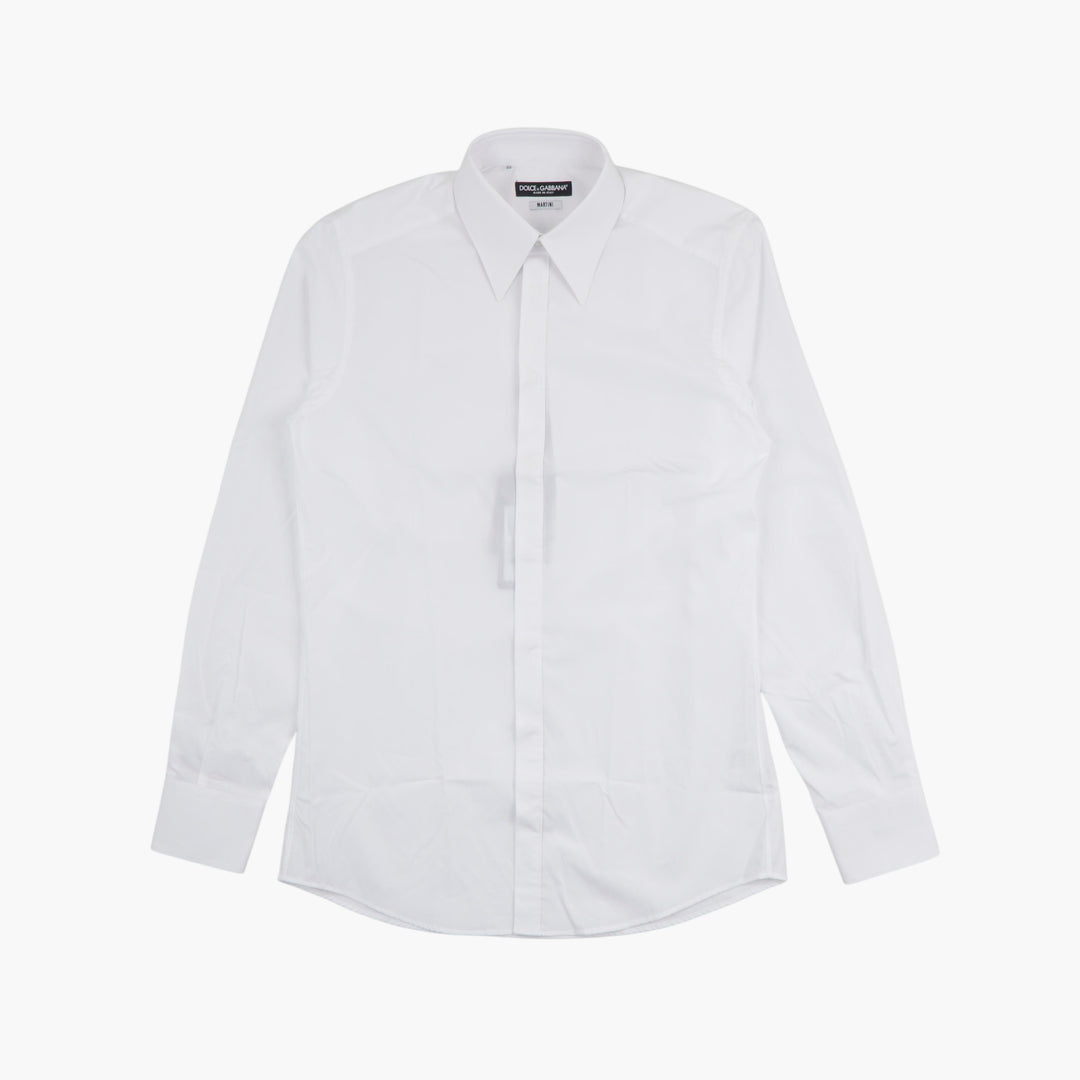 Dolce & Gabbana White Dress Shirt - Made in Italy, High-Quality Fabric, Versatile Design