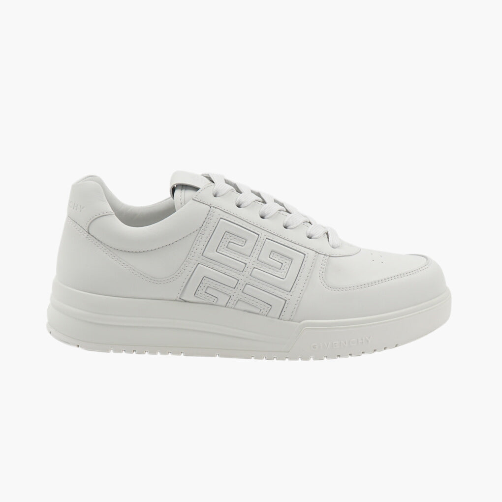 Givenchy White Sneakers with Embossed Logo and Cushioned Sole