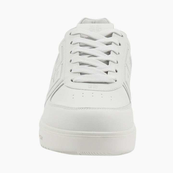 Givenchy White Sneakers with Embossed Logo and Cushioned Sole