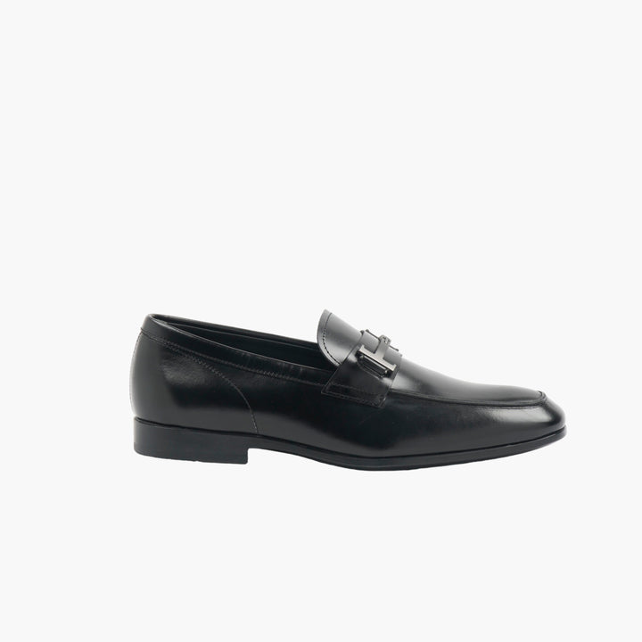 TOD'S Black Leather Loafers