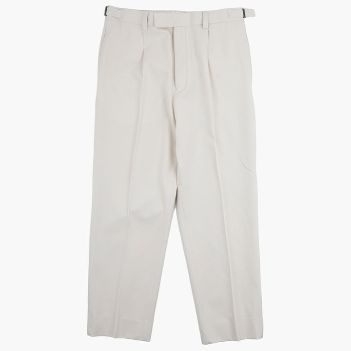 Pantaloni sartoriali da uomo Ermenegildo Zegna in bianco