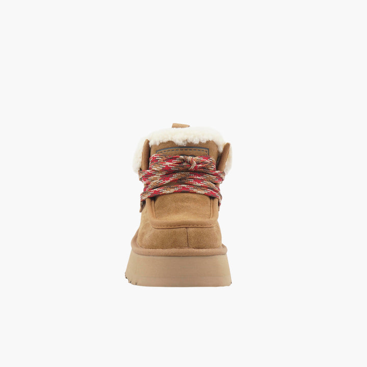 UGG Classic Suede Shearling-Lined Boots - Brown-Multi