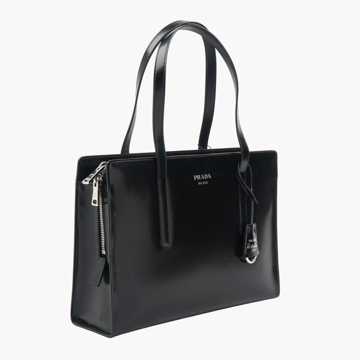 Prada Black Handbag - Elegant and Versatile Design Made in Italy