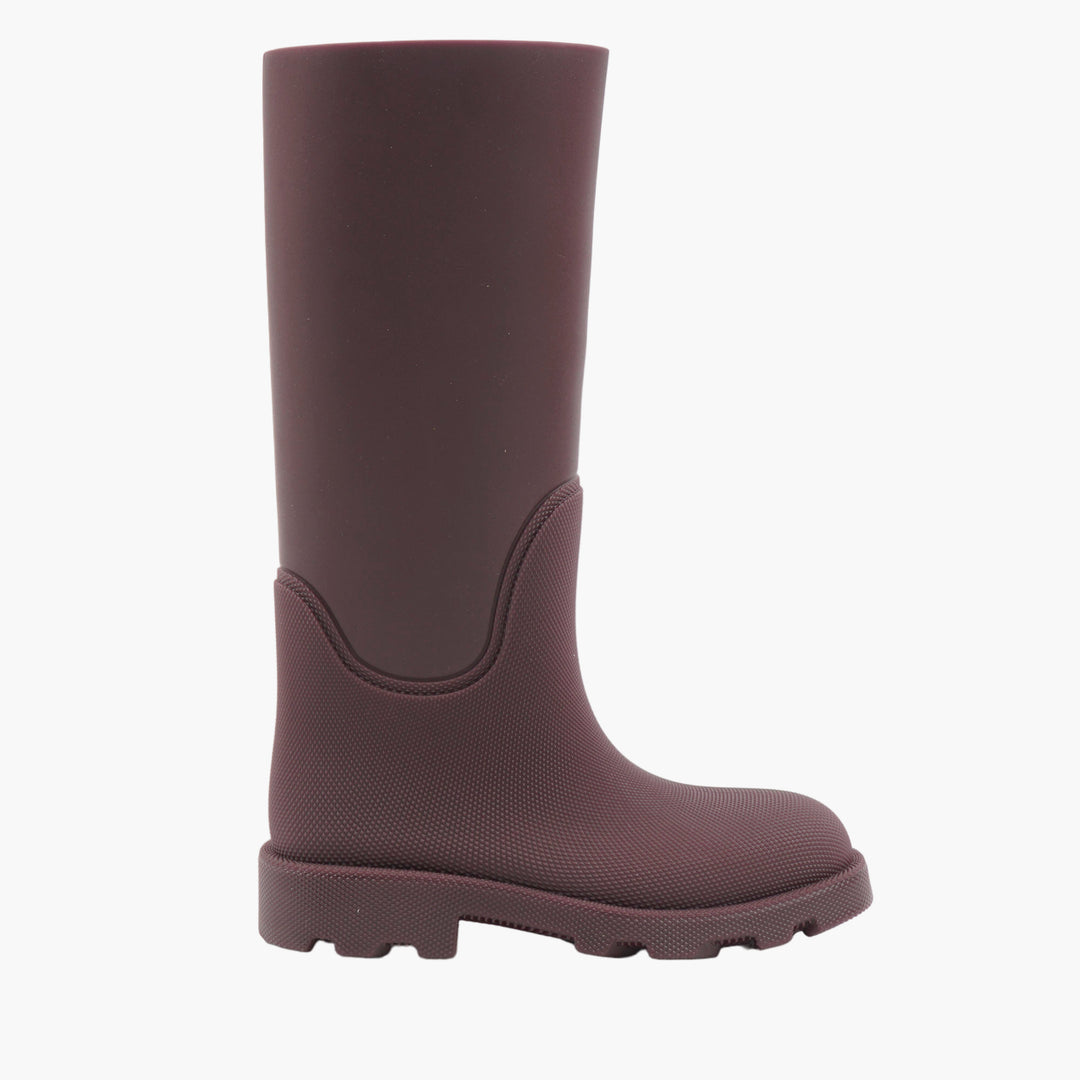 Burberry Elegant Brown Rubber Boots - Timeless Style and Comfort