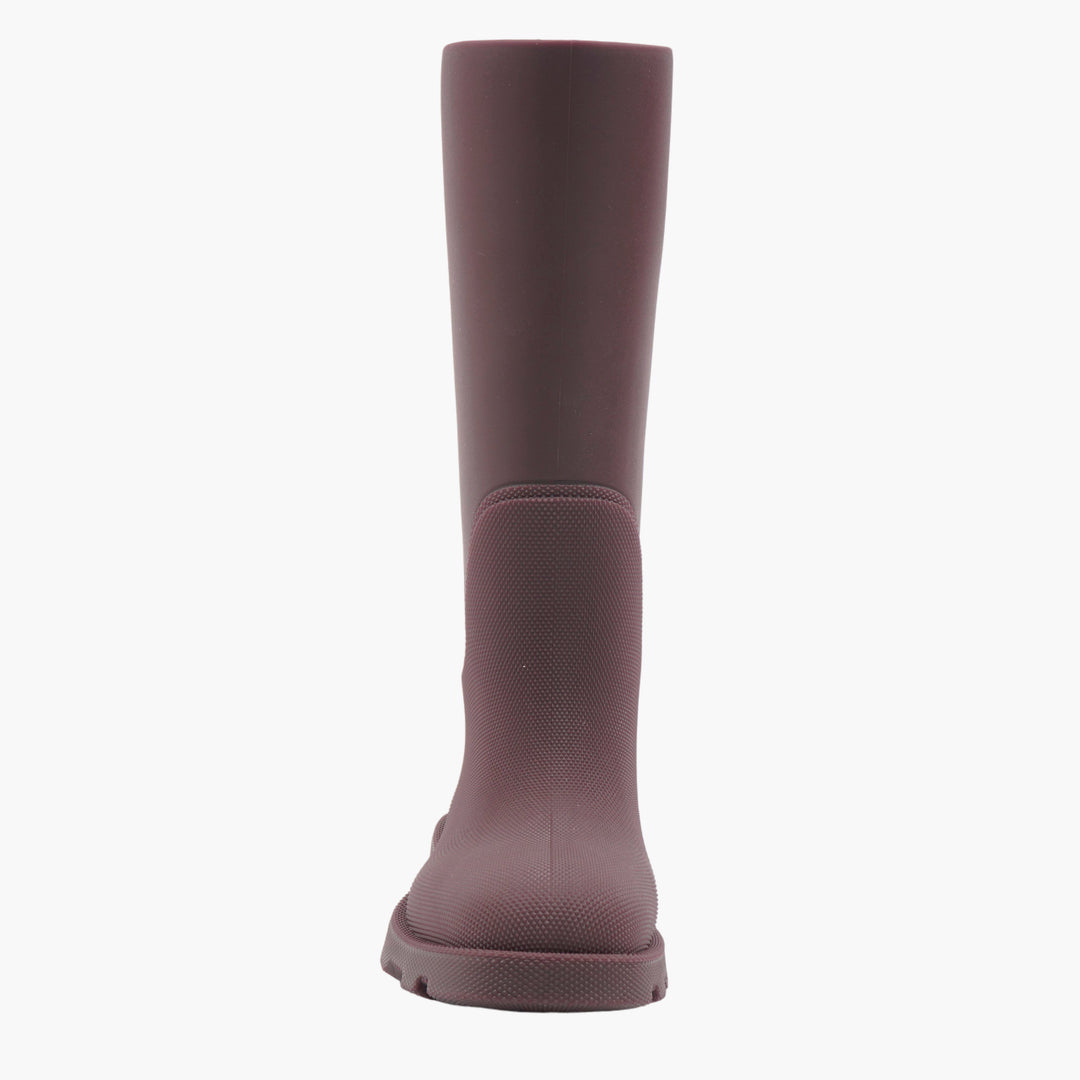 Burberry Elegant Brown Rubber Boots - Timeless Style and Comfort