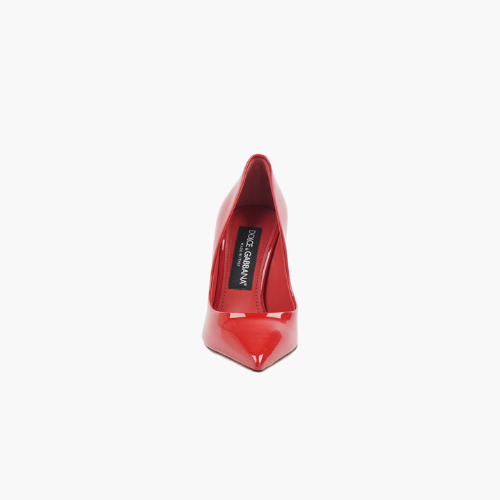 Dolce & Gabbana Red Patent Leather Pumps - Made in Italy, Pointed Toe, Stiletto Heel