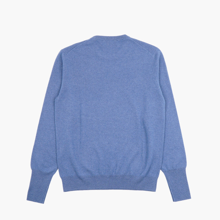 BALLANTYNE Classic Crew-Neck Sweater in Blue