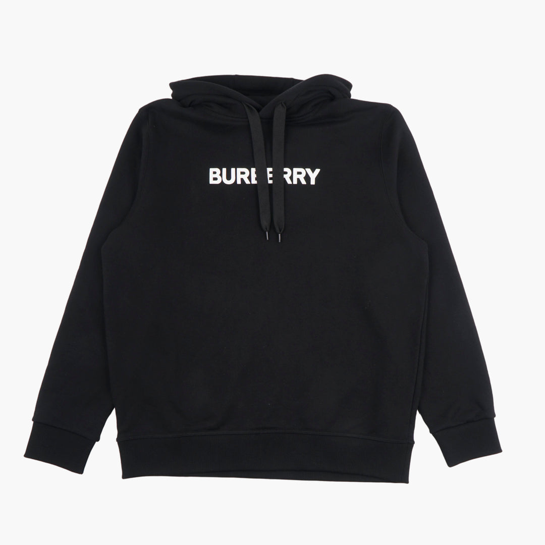 Burberry Black Hoodie with Iconic Logo Design