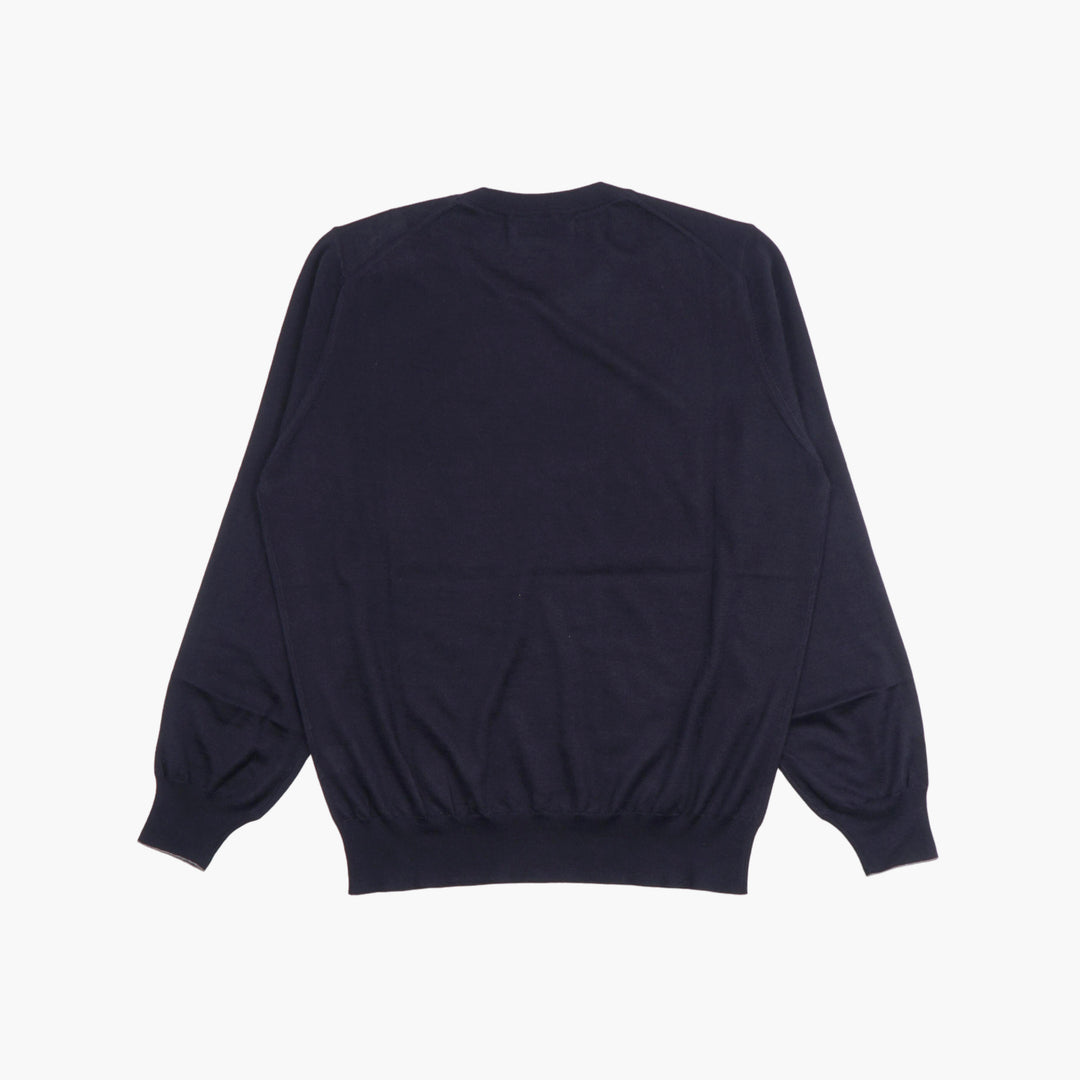 BRUNELLO CUCINELLI Luxury Italian Blue Sweater - Versatile & Sophisticated Knitwear