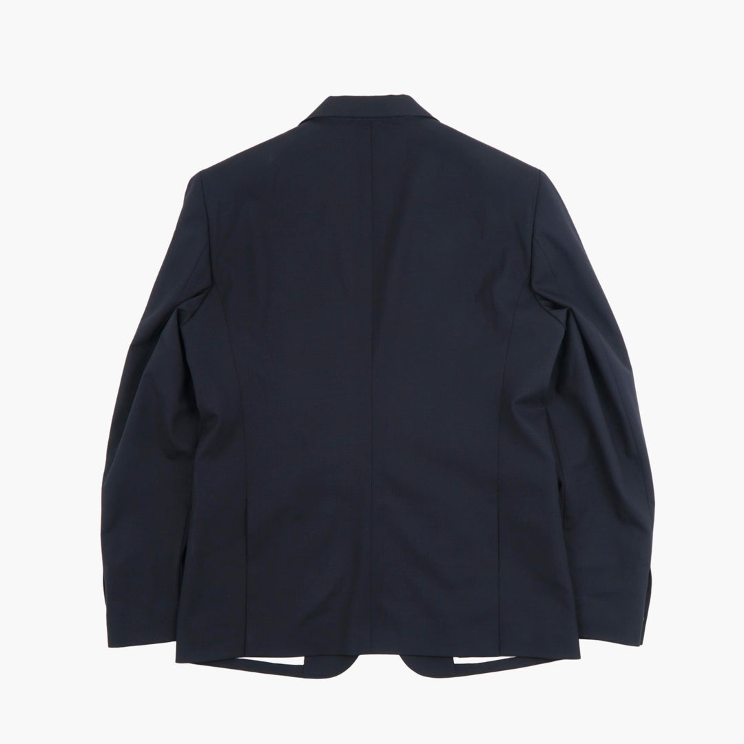 Blazer blu navy da uomo DSQUARED2 con revers a lancia classici e vestibilità su misura