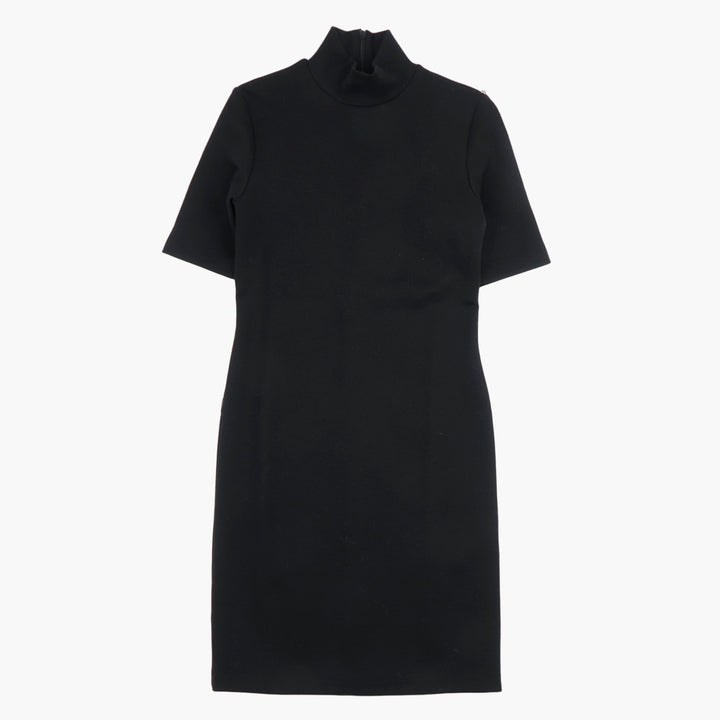 Max Mara Elegante Abito Collo Alto - Nero