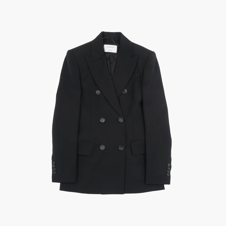 MAX MARA Nero Double-Breasted Blazer for Formal Occasions