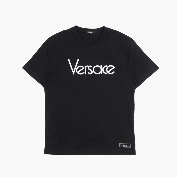 Versace Black T-Shirt with Iconic Logo - Premium Quality