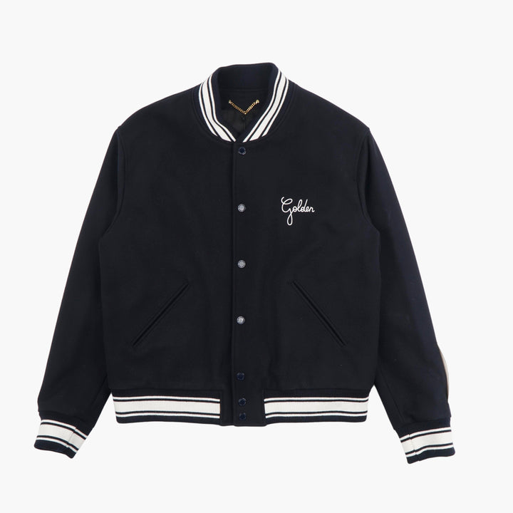 Giacca da uomo Golden Goose Varsity – Blu navy-bianco