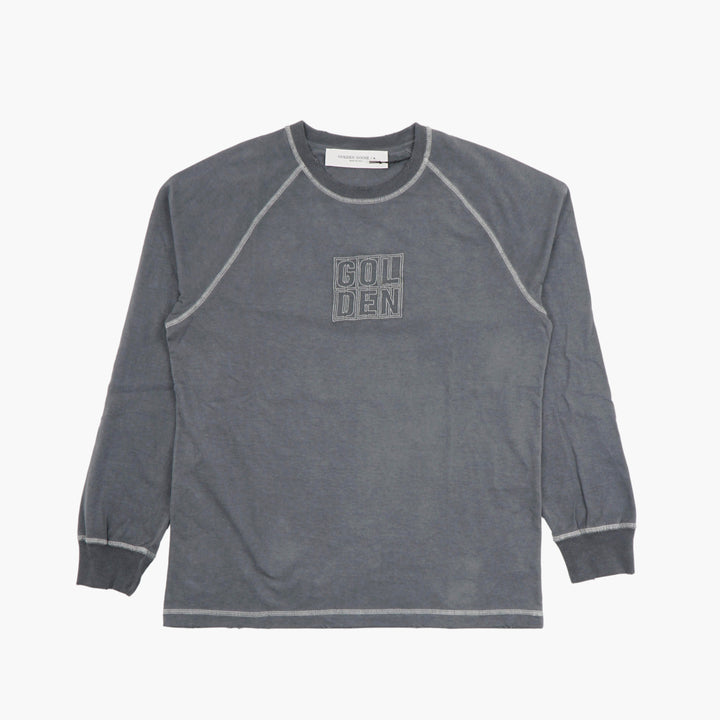 Golden Goose Long Sleeve Shirt - Grey-White Casual Wear